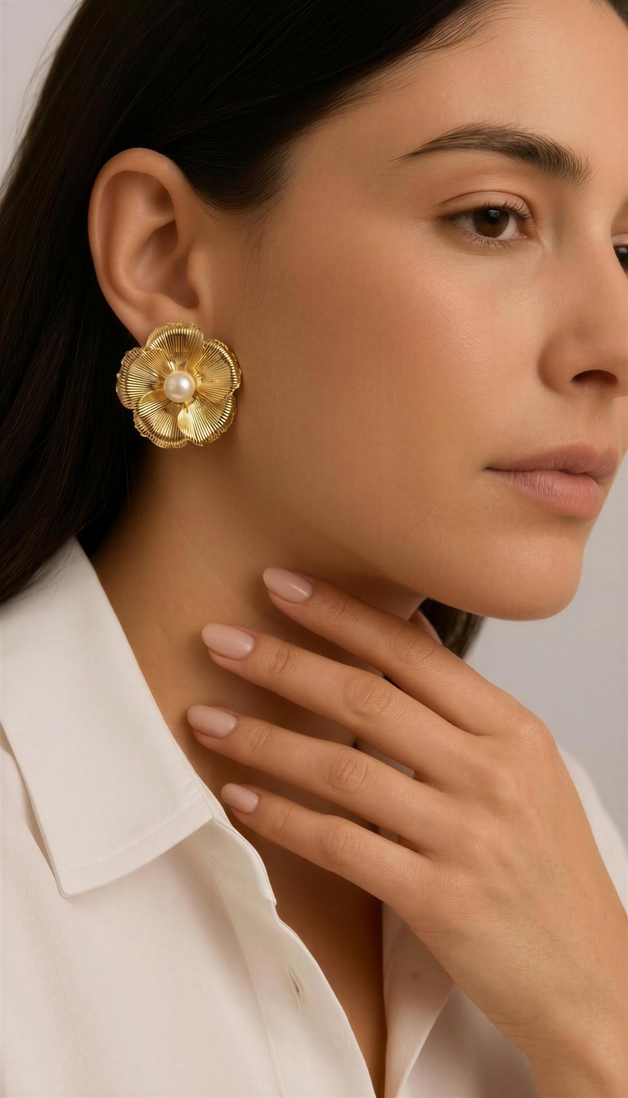 Maxi Topos Flor con Perla - TP026