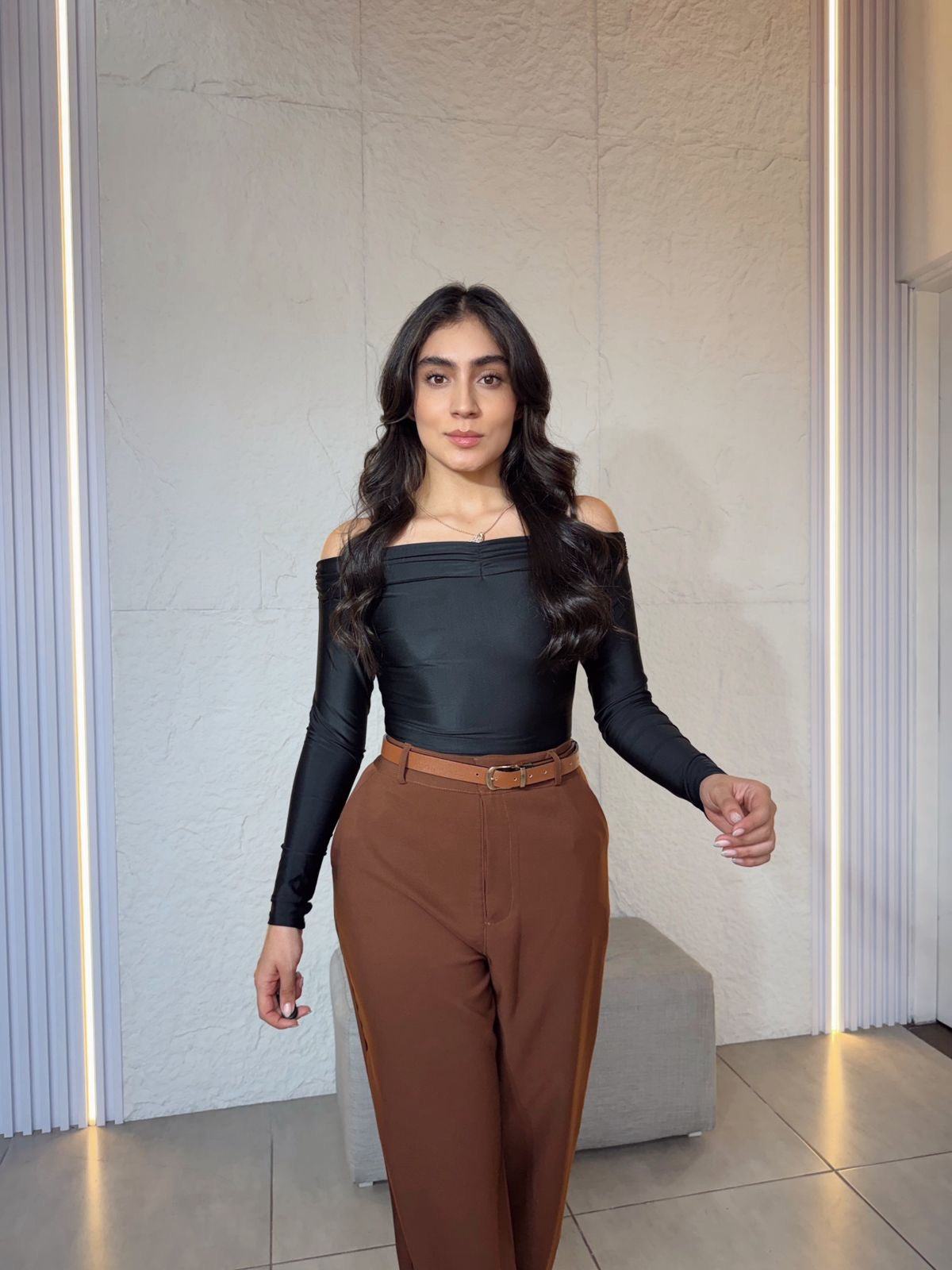 Body Radiante - Manga Larga Licra Destellante