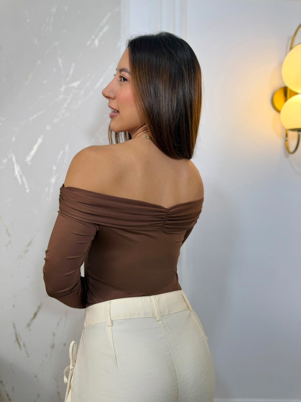 Body Zenda Negro Off-Shoulder - LALALIA