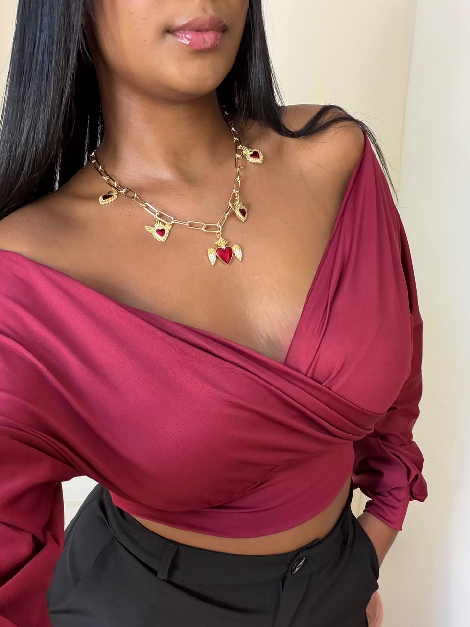 Collar Eslabones Grandes y Pequeños