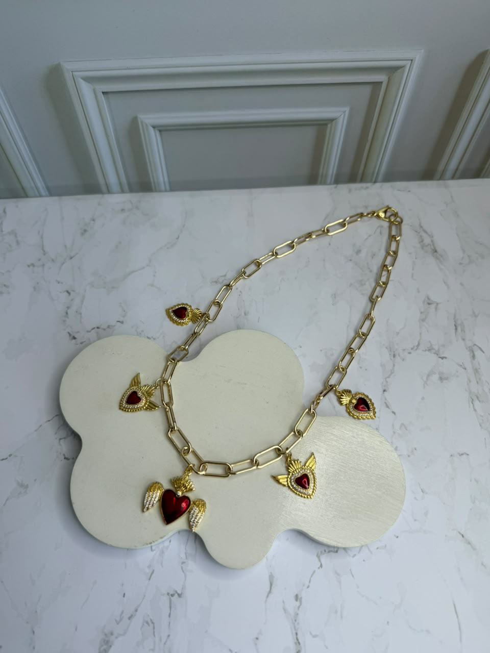 Collar Eslabones Grandes y Pequeños
