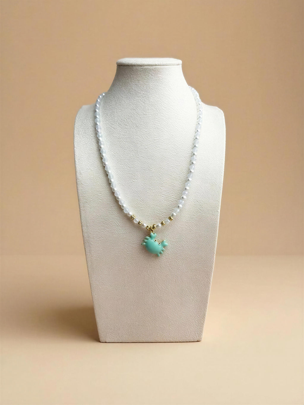 Collar Perlas Dije Cangrejo