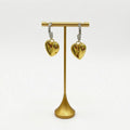 Aretes AR010 - Emi Candonga Plateada y Corazón Dorado