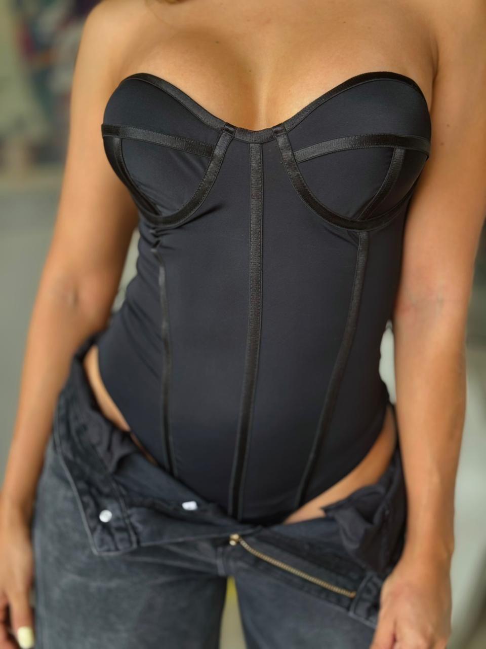 Body Amanda - Versátil con Copas Varilla y Tiras Removibles